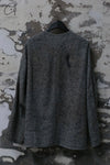 Mutedance 24 Autumn and Winter Flower Dye V-Neck Top Series MD-MD24FW58-GRAY MD24FW58 MD24FW59